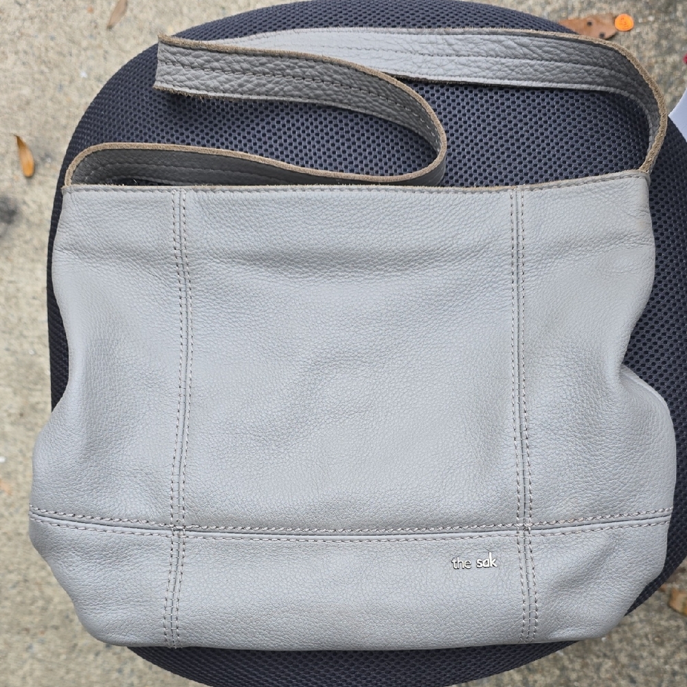 The Sak Gray Leather Satchel